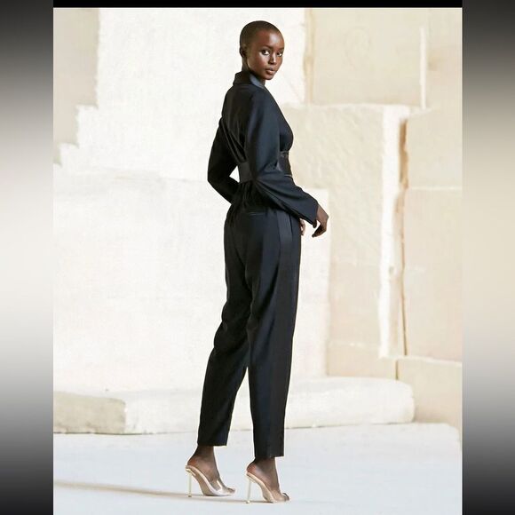 MES DEMOISELLES DENEUVE JUMPSUIT BLACK - Picture 3 of 5